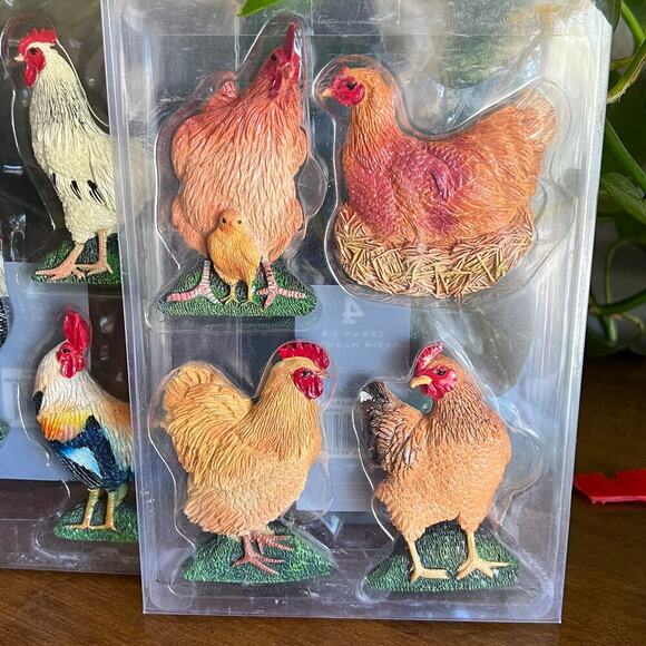 Bella Bug Ceramic | Resin Chicken Magnets And Leatherette Chick Journal Bundle - Picture 3 of 4